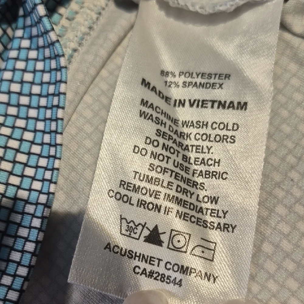 FootJoy Teal and Black Performance Polo Shirt - Picture 8 of 13